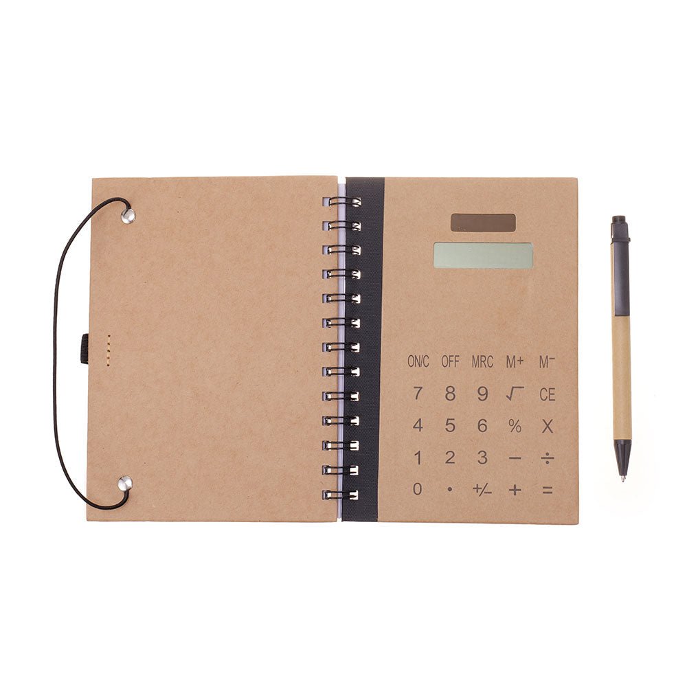 Agenda cu calculator si pix 13x18 NB646419 - Green Print