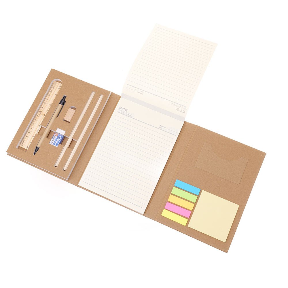 Agenda set complet ESSENTIALS A5 NB324514 - Green Print