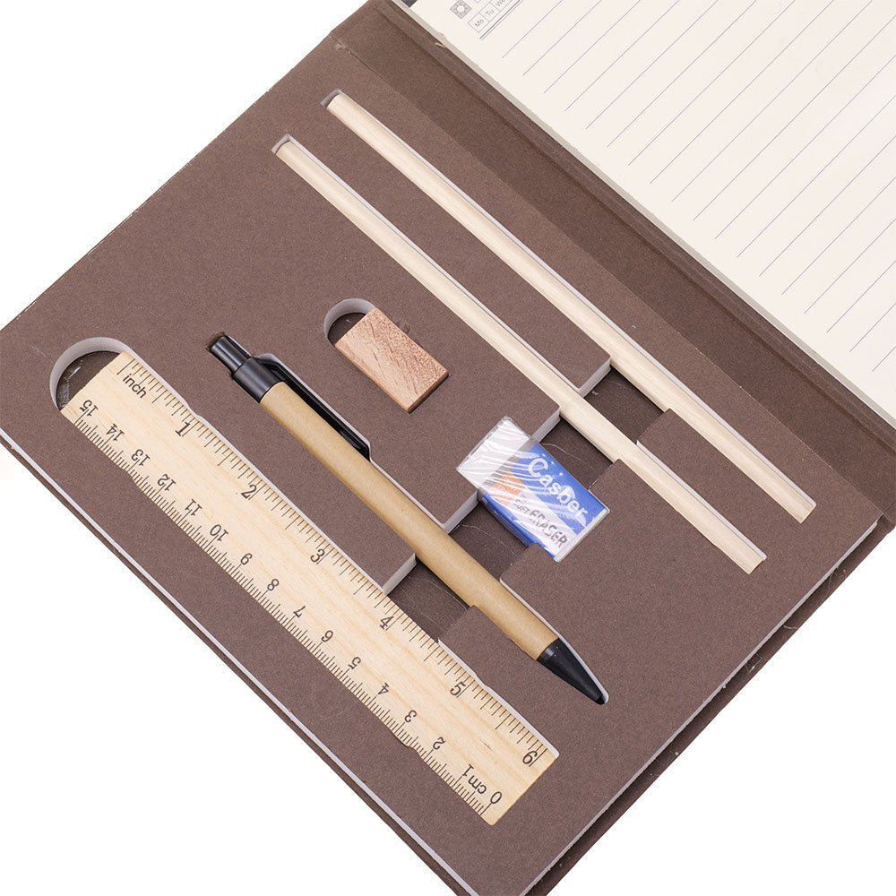Agenda set complet ESSENTIALS A5 NB324541 - Green Print