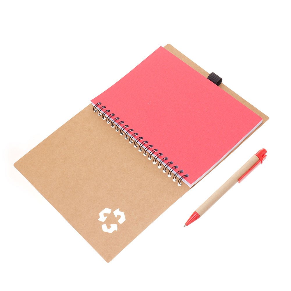 Agenda cu pix RECYCLE 13x18 NB320612 - Green Print