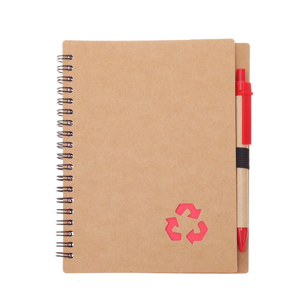 Agenda cu pix RECYCLE 13x18 NB320612 - Green Print