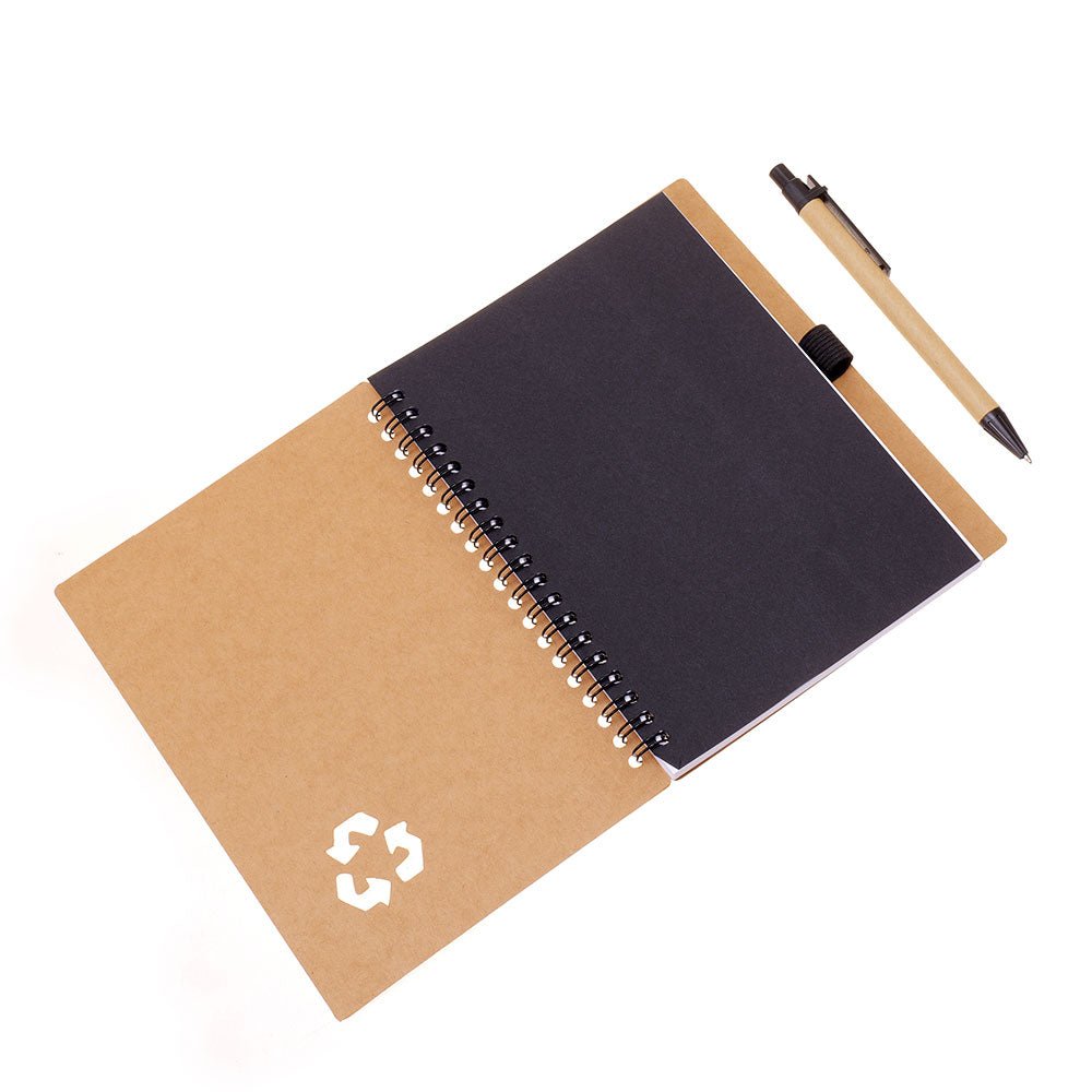 Agenda cu pix RECYCLE 13x18 NB320619 - Green Print