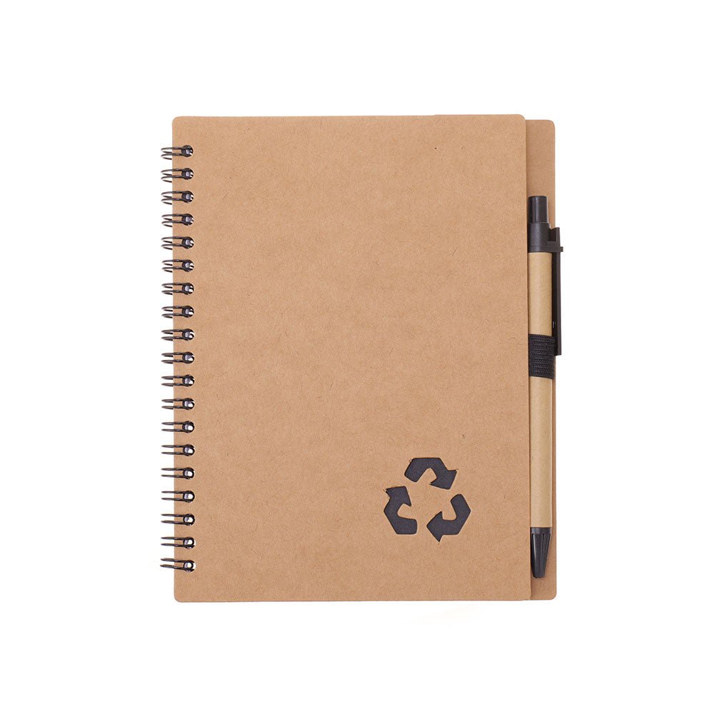 Agenda cu pix RECYCLE 13x18 NB320619 - Green Print