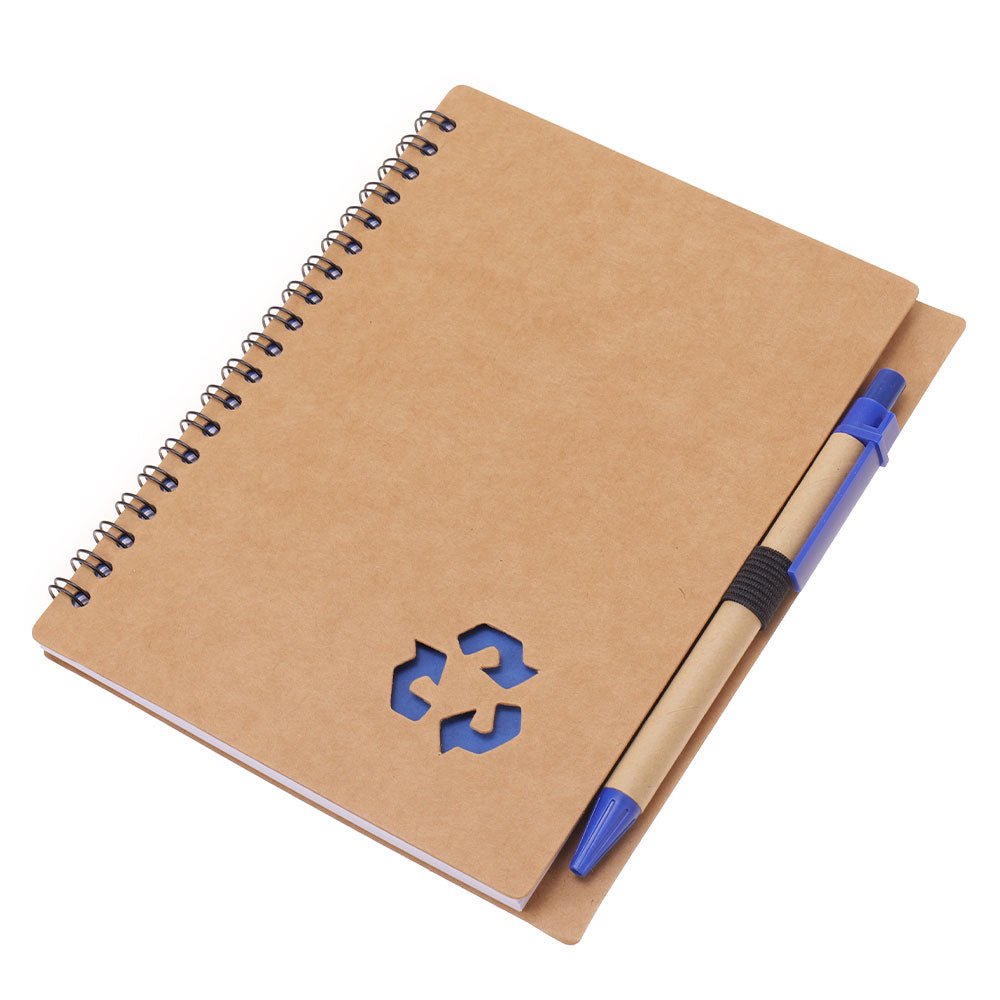 Agenda cu pix RECYCLE 13x18 NB320615 - Green Print
