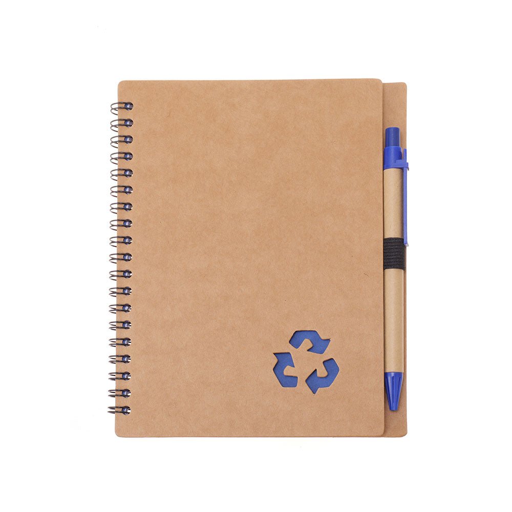 Agenda cu pix RECYCLE 13x18 NB320615 - Green Print