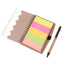 Agenda multifunctionala cu pix si notite adezive A6 NB602914 - Green Print