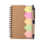 Agenda multifunctionala cu pix si notite adezive A6 NB602914 - Green Print