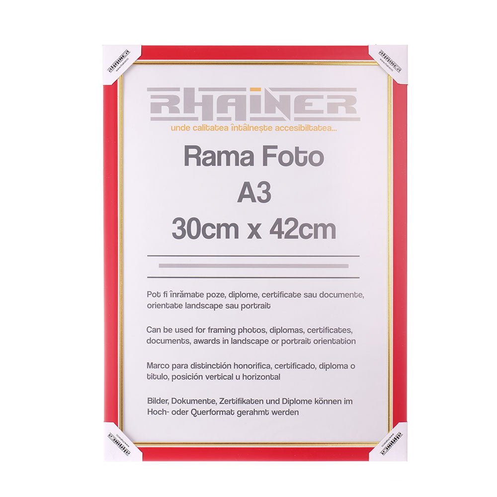 Rama foto Madrid rosu+auriu A3 FMA3-41 - Green Print