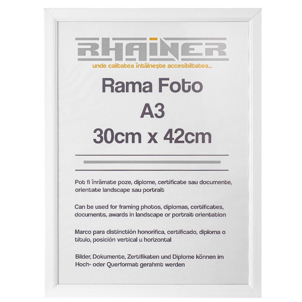 Rama foto Madrid A3 alb FMA3-01 - Green Print