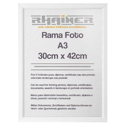 Rama foto Madrid A3 alb FMA3-01 - Green Print