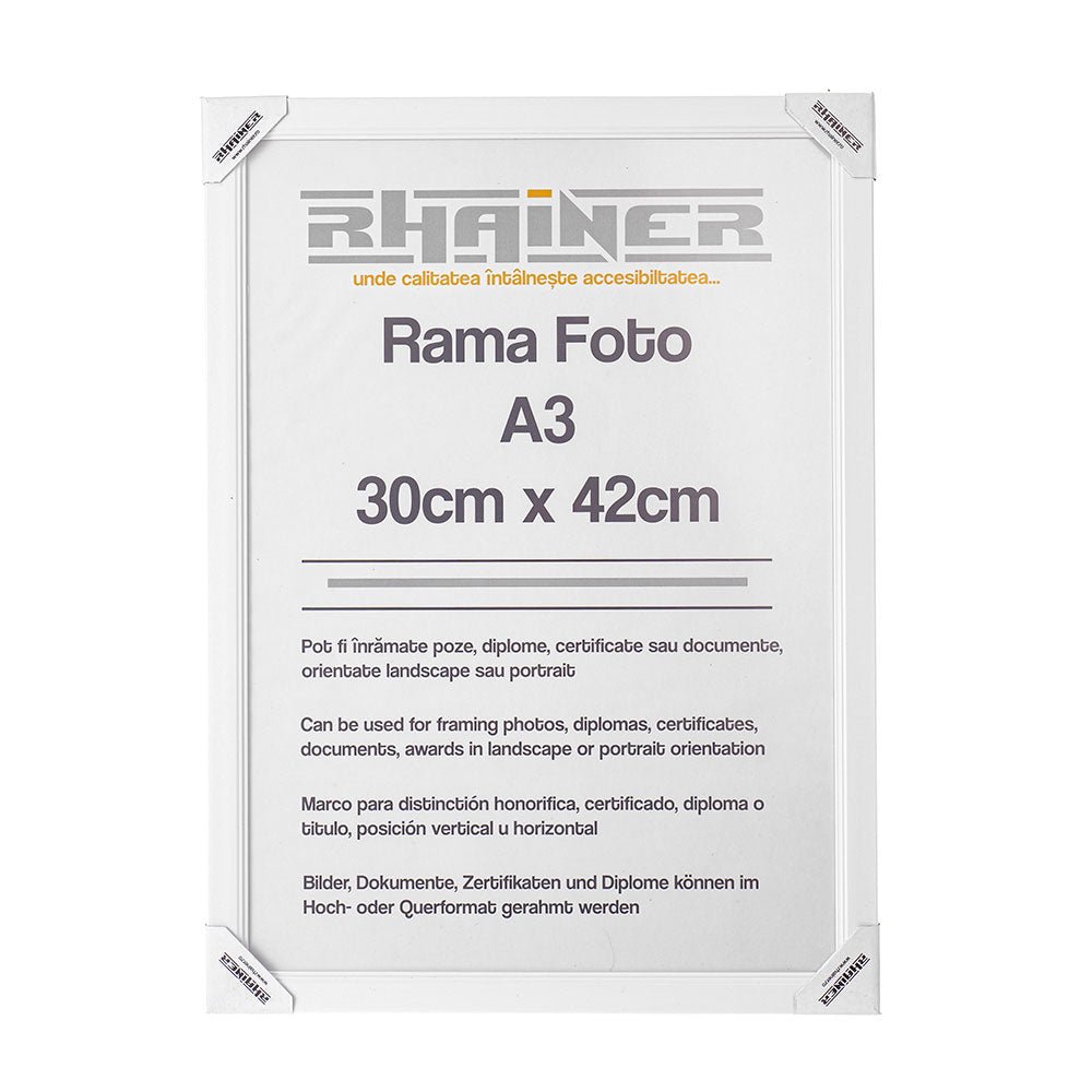 Rama foto Madrid A3 alb FMA3-01 - Green Print