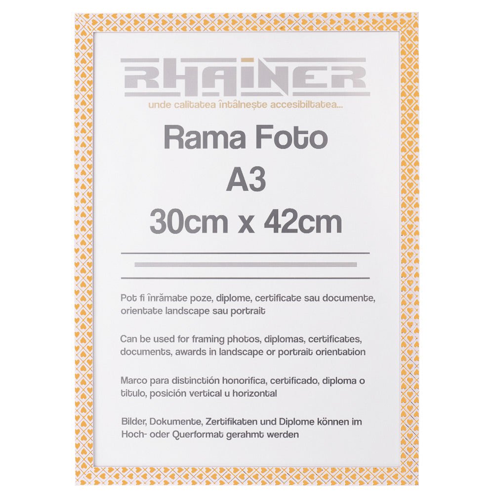 Rama foto Leon inimi aurii A3 FP086A344 - Green Print