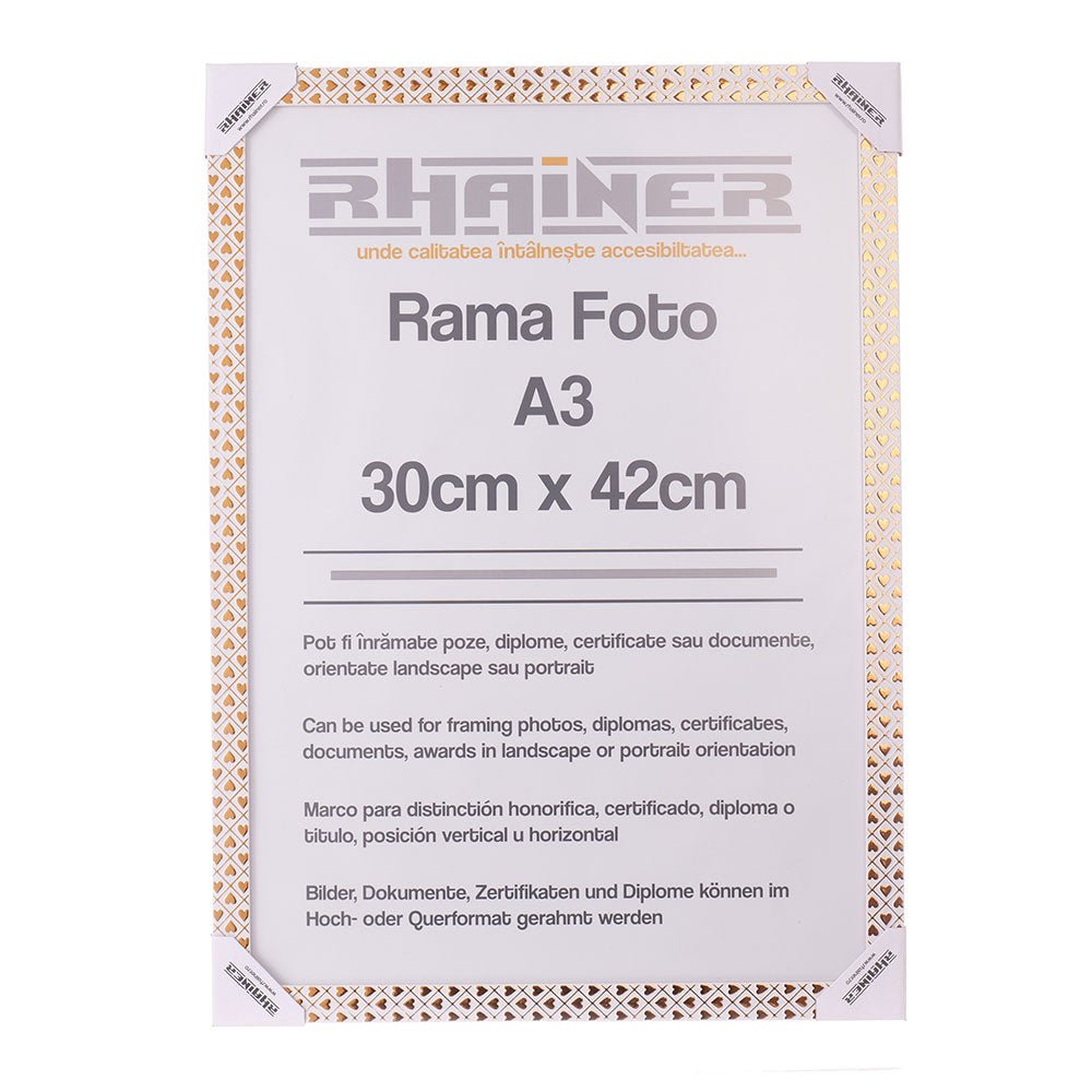 Rama foto Leon inimi aurii A3 FP086A344 - Green Print