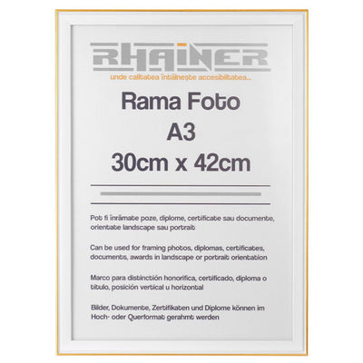 Rama foto Barcelona alb+auriu A3 FP0941A321 - Green Print