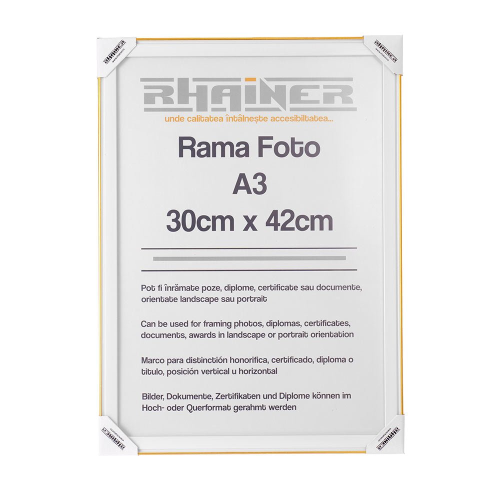 Rama foto Barcelona alb+auriu A3 FP0941A321 - Green Print