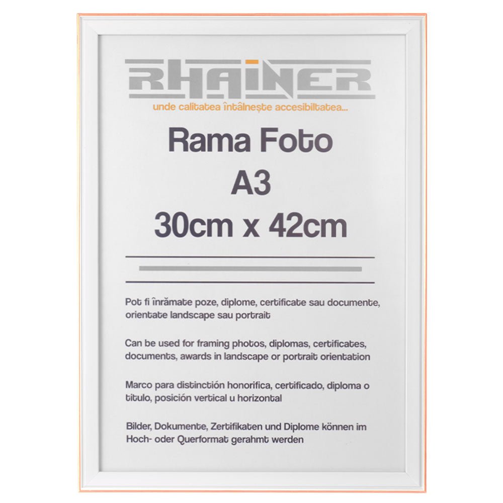 Rama foto Barcelona alb+auriu rose A3 FP0941A331 - Green Print