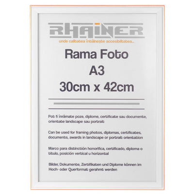 Rama foto Barcelona alb+auriu rose A3 FP0941A331 - Green Print