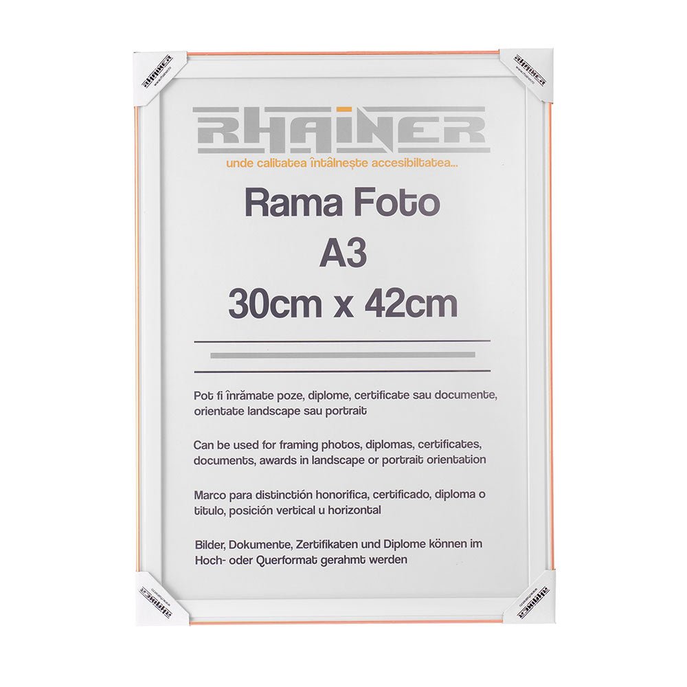 Rama foto Barcelona alb+auriu rose A3 FP0941A331 - Green Print