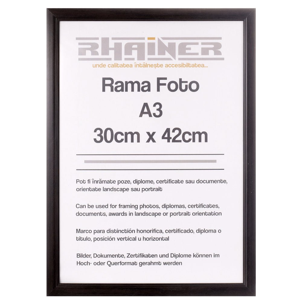 Rama foto Madrid negru A3 FMA3 - Green Print