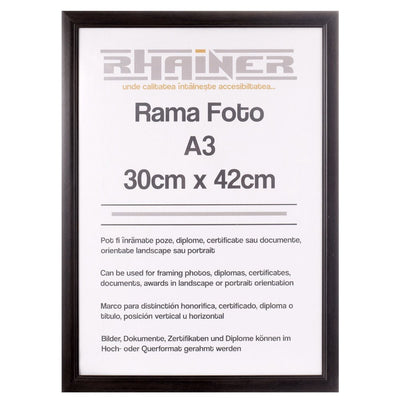 Rama foto Madrid negru A3 FMA3 - Green Print