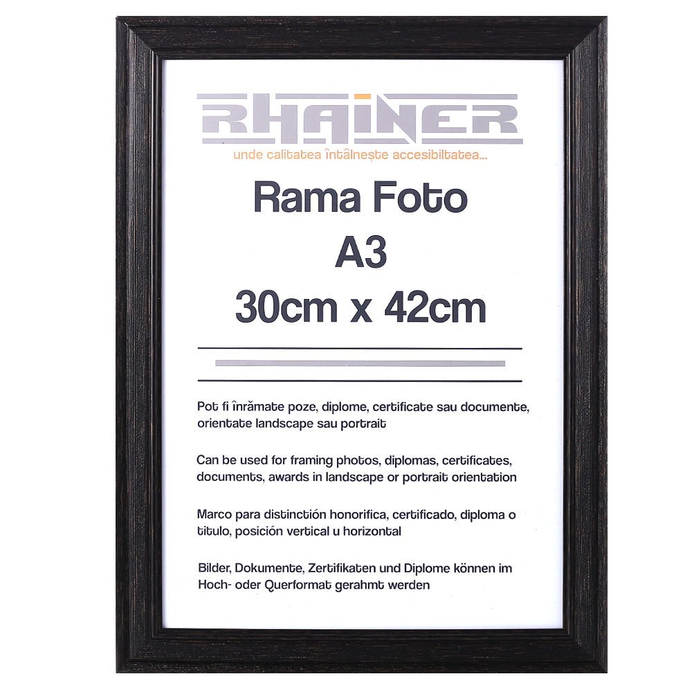 Rama foto Bilbao negru A3 FP01019A3 - Green Print