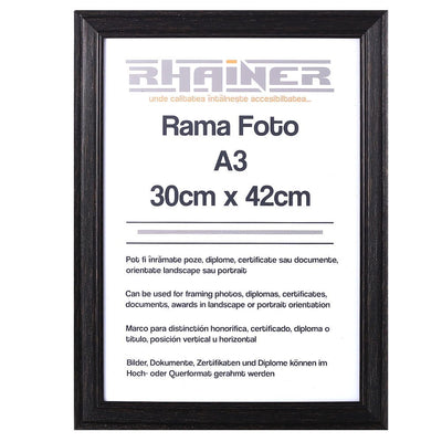 Rama foto Bilbao negru A3 FP01019A3 - Green Print