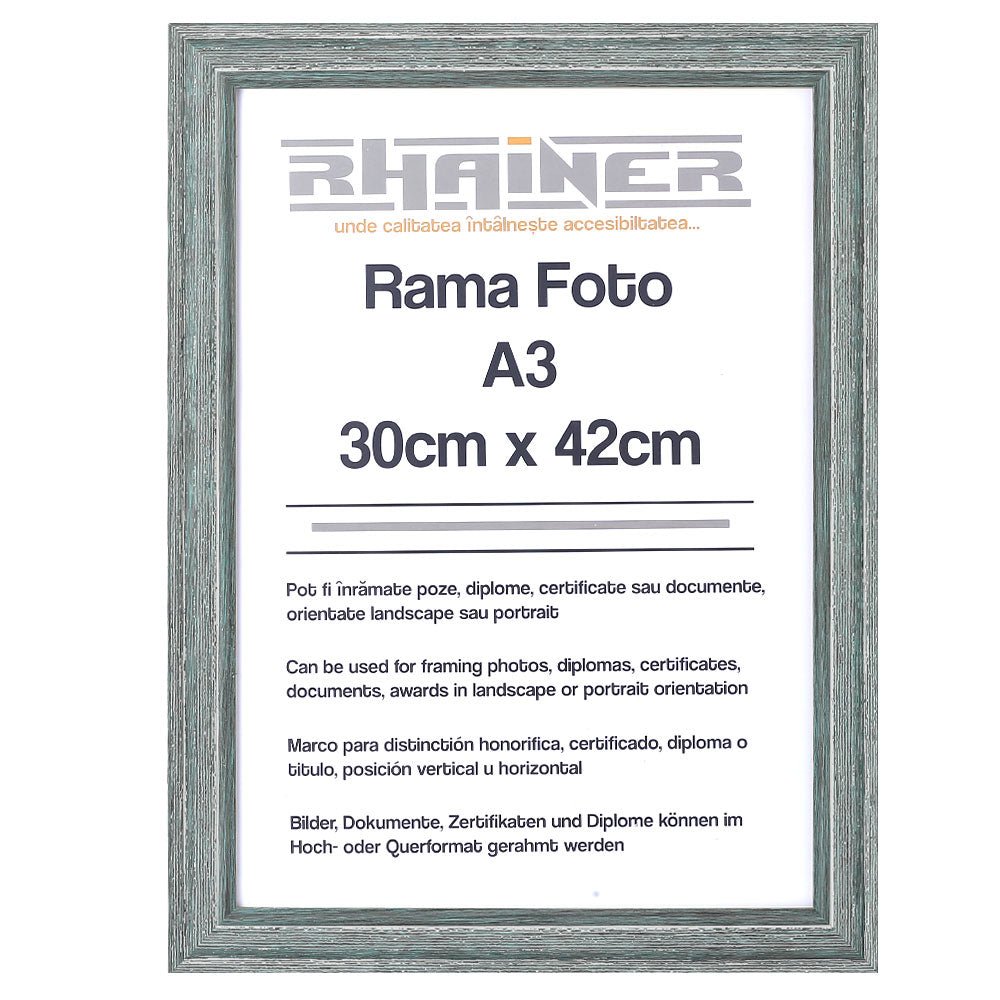Rama foto Bilbao albastru deschis A3 FP01015A3 - Green Print