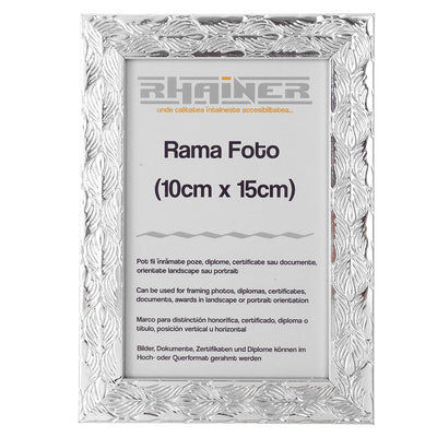 Rama foto Leon argintiu texturat 10x15 FP0862210 - Green Print