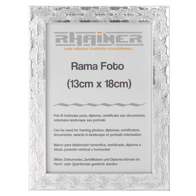 Rama foto Leon argintiu texturat 13x18 FP0862213 - Green Print
