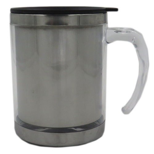 Cana metal insertie foto 350ml + cutie individuala A5022 - Green Print