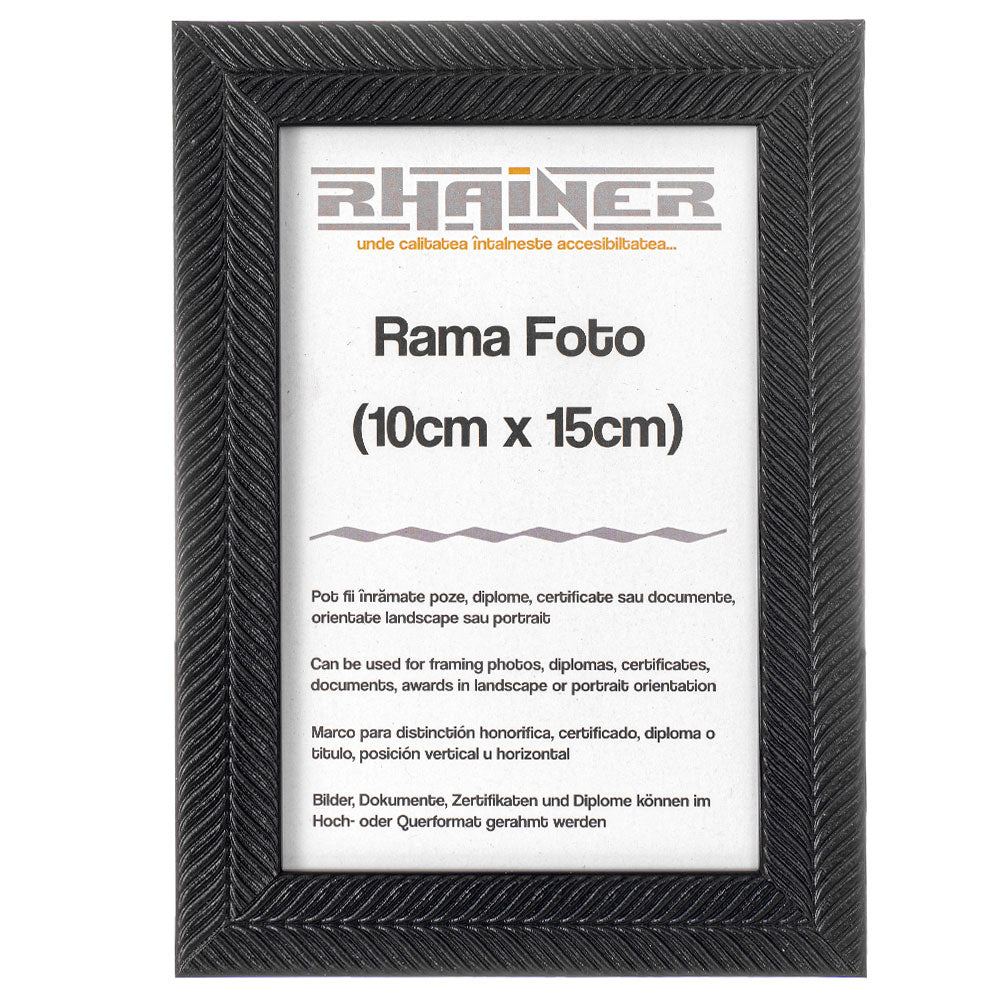 Rama foto Leon negru texturat 10x15 FP0869110 - Green Print