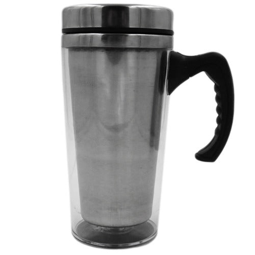 Cana metal insertie foto 450ml + cutie individuala A5122 - Green Print