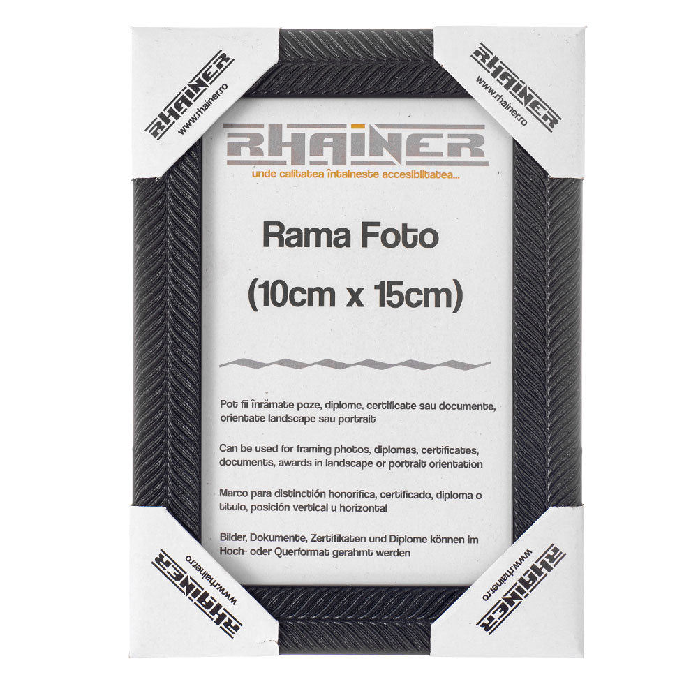 Rama foto Leon negru texturat 10x15 FP0869110 - Green Print