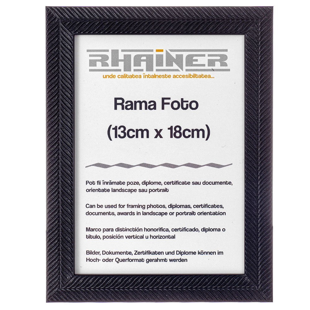 Rama foto Leon negru texturat 13x18 FP0869113 - Green Print