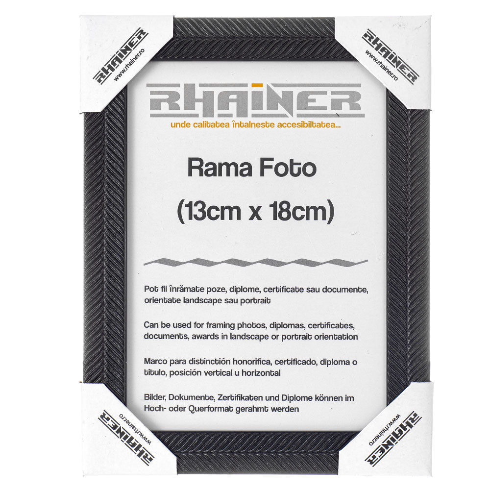Rama foto Leon negru texturat 13x18 FP0869113 - Green Print