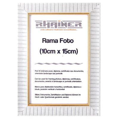Rama foto Merida alb+auriu 10x15 FP0900110 - Green Print