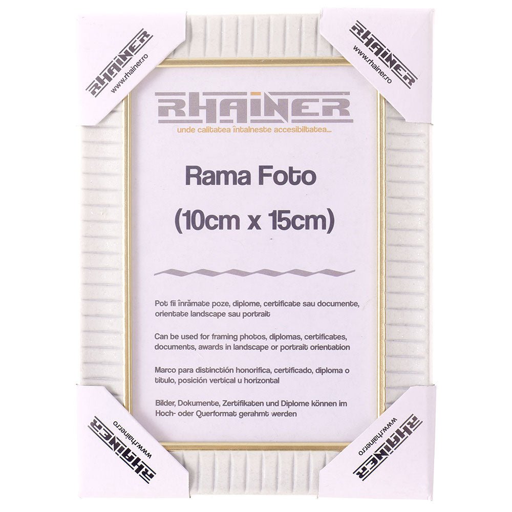 Rama foto Merida alb+auriu 10x15 FP0900110 - Green Print