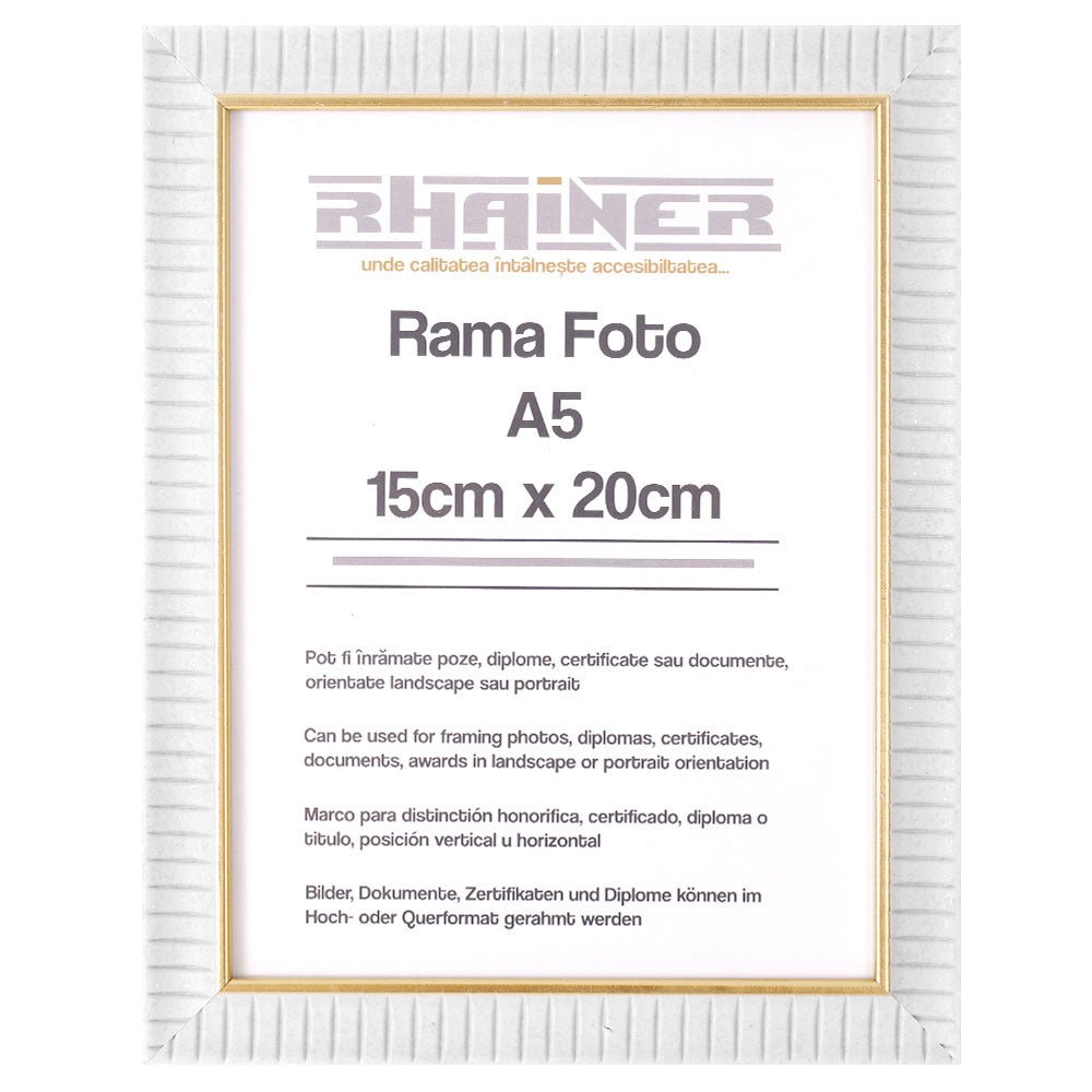 Rama foto Merida alb+auriu A5 FP09001A5 - Green Print