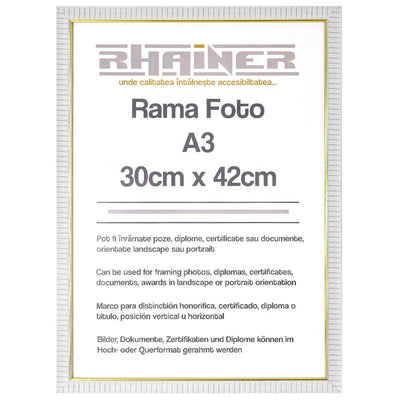 Rama foto Merida alb+auriu A3 FP09001A3 - Green Print