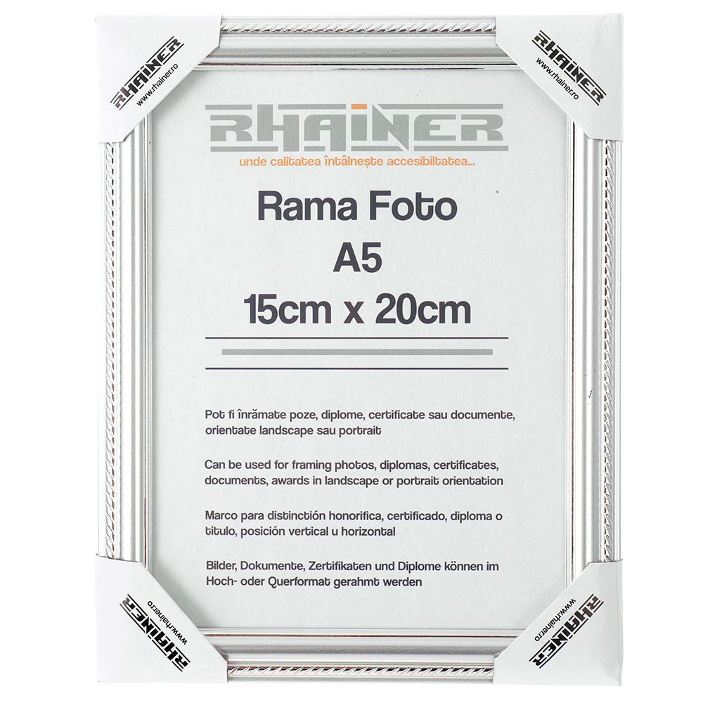 Rama foto Athos argintiu A5 FP033522A5 - Green Print
