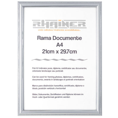 Rama foto Athos argintiu A4 FP033522A4 - Green Print