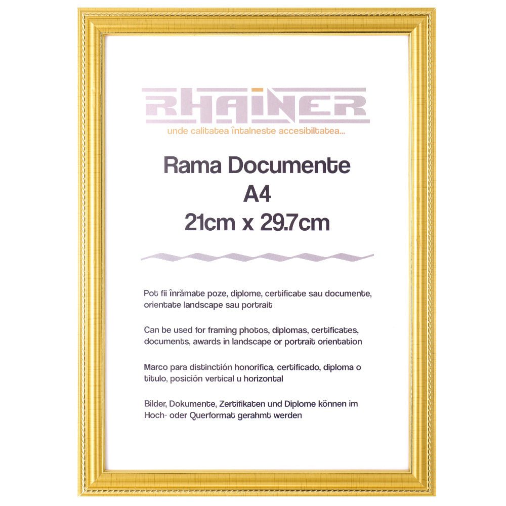 Rama foto Athos auriu A4 FP033521A4 - Green Print