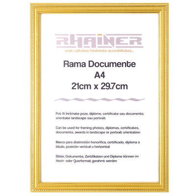 Rama foto Athos auriu A4 FP033521A4 - Green Print