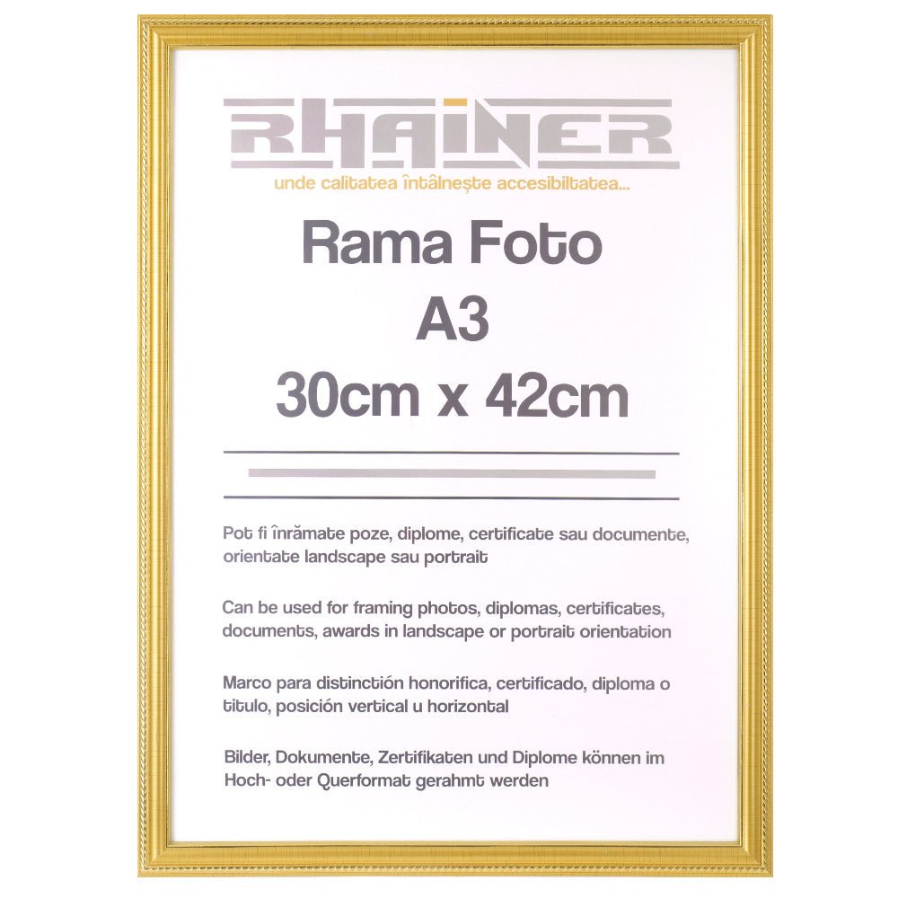Rama foto Athos auriu A3 FP033521A3 - Green Print