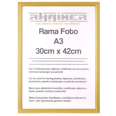 Rama foto Athos auriu A3 FP033521A3 - Green Print