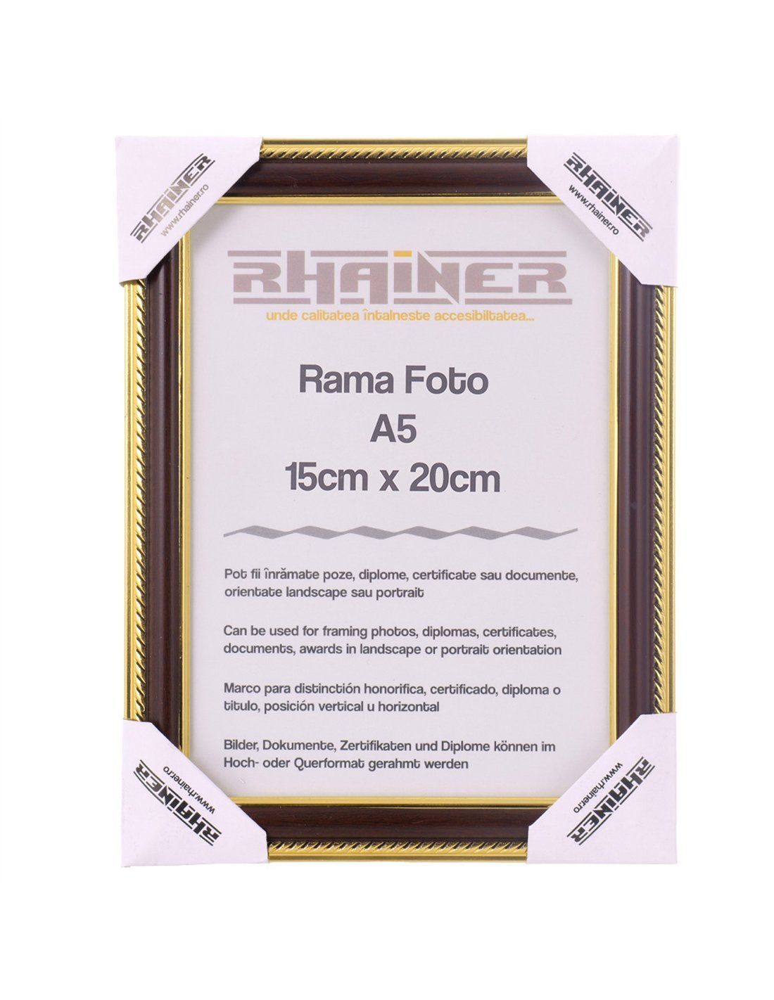 Rama foto Athos maro+auriu A5 FP033514A5 - Green Print