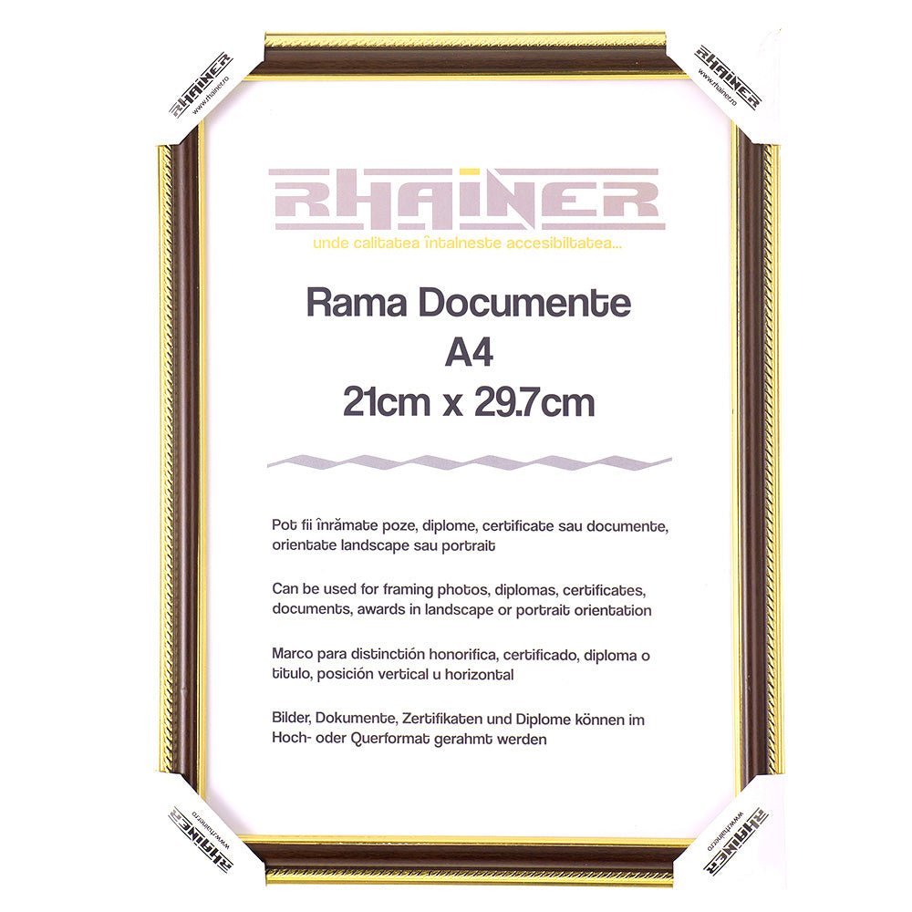 Rama foto Athos maro+auriu A4 FP033514A4 - Green Print