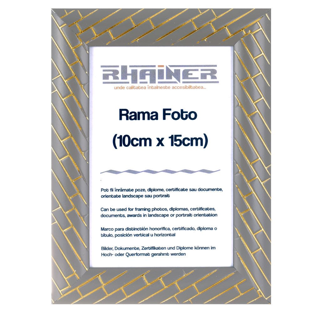 Rama foto Barrio gri+auriu 10x15 FP0711410 - Green Print