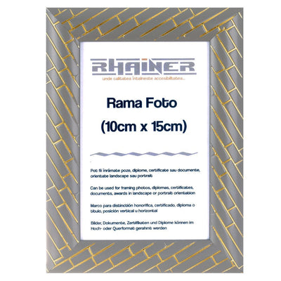 Rama foto Barrio gri+auriu 10x15 FP0711410 - Green Print