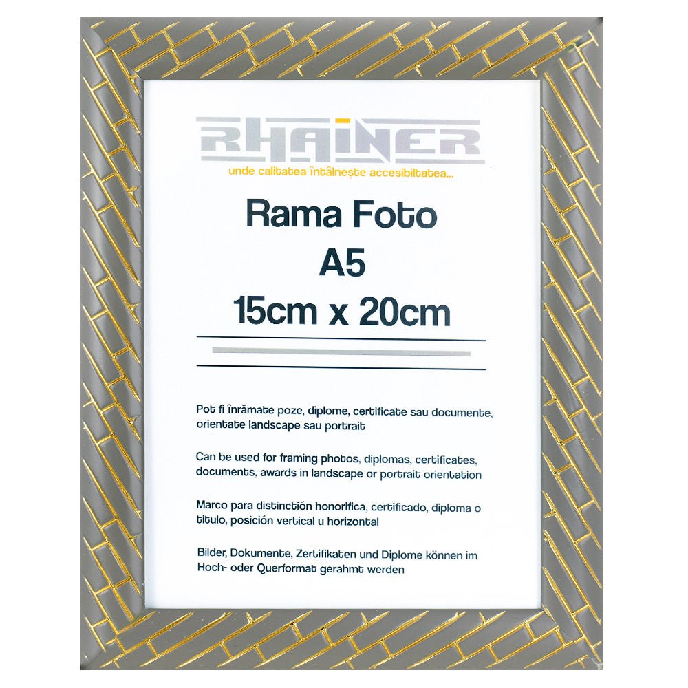 Rama foto Barrio gri+auriu A5 FP07114A5 - Green Print